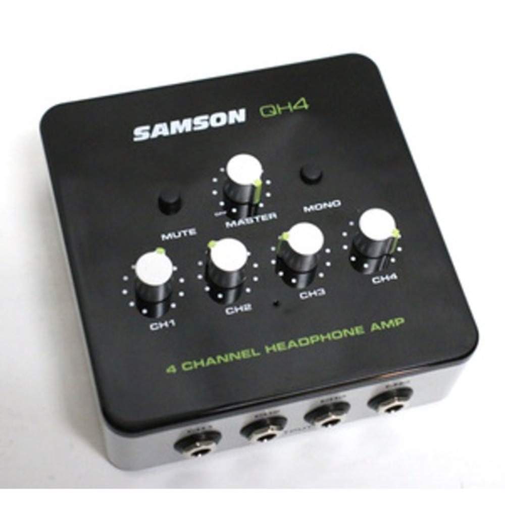 Samson‎ QH4 4-Channel Stereo Headphone Amplifier Audio Splitter- NO POWER COURT